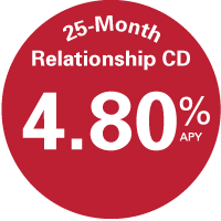 25 month 4.80% APY relationship cd special image