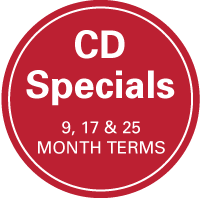 CD Special terms of 9, 17 and 25 months